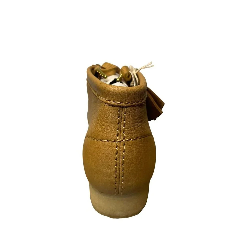 Clarks Original Free People Wallabee Women's Leather Boots Size 9.5 Mid Tan - Picture 3 of 13
